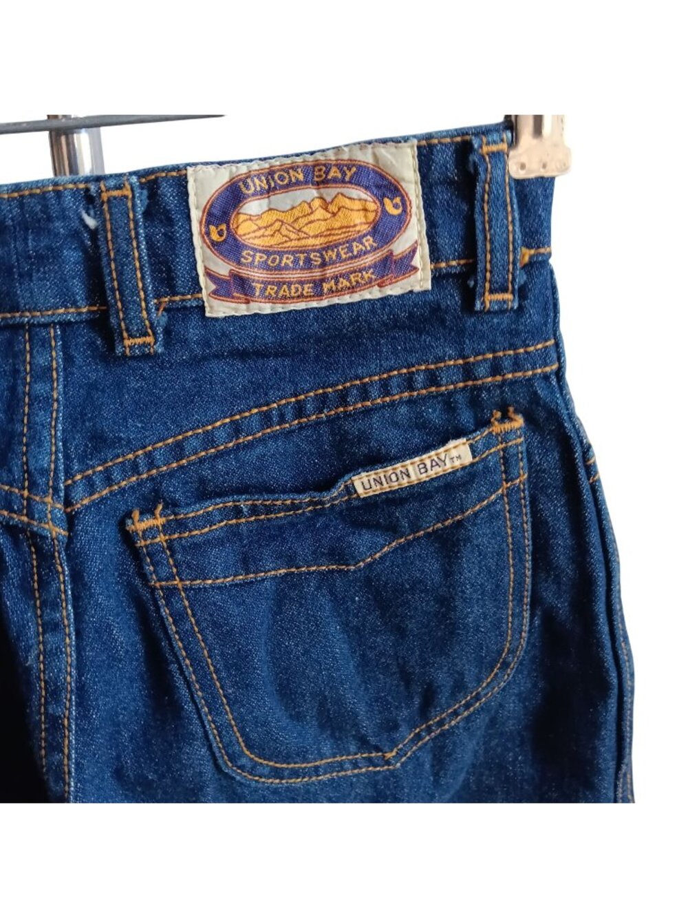 Vintage Womens Jeans 3 23x31 80s HIGH WAIST UNION BAY Denim DISCO POCKET Jeans